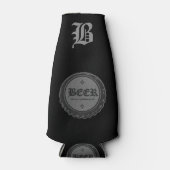 Bierfles Pet grijs 2 Flesjeskoeler (Voorkant)