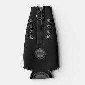 Bierfles Pet grijs 2 Flesjeskoeler (Achterkant)