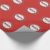 Bierfles Pet rood Cadeaupapier (Hoek)
