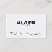 Bierfles (zwart) visitekaartje (Achterkant)