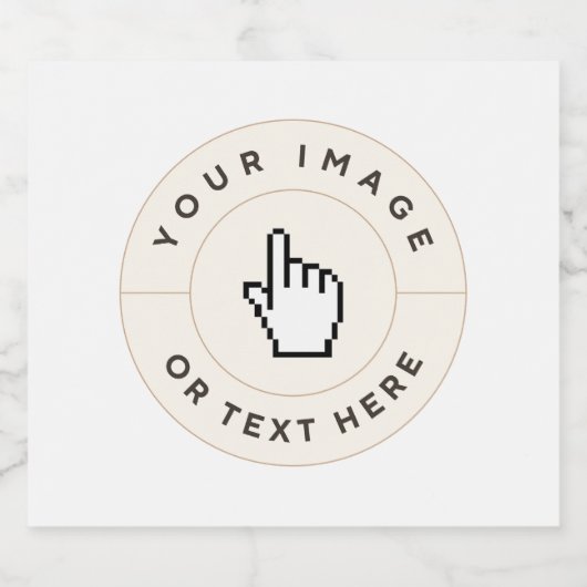 Bierflesetiket - Aangepast (afbeelding/tekst toevo Bier Etiket (Enkel label)