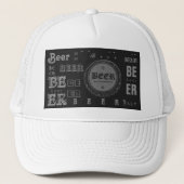 Bierflesje Pet-donkergrijs/Lite grijs Trucker Pet (Voorkant)