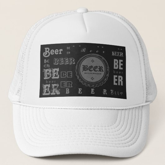 Bierflesje Pet-donkergrijs/Lite grijs Trucker Pet (Voorkant)