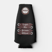 Bierflesje Pet/flesopening grijs/wit Flesjeskoeler (Voorkant)