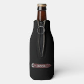 Bierflesje Pet/flesopening grijs/wit Flesjeskoeler (Fles Achterkant)