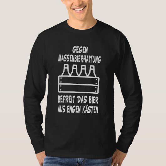 Bierflesje Witte bier Drinker tegen massaal bier K T-shirt (Voorkant)
