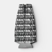 Bierflesjes met zwart etiket flesjeskoeler (Achterkant)