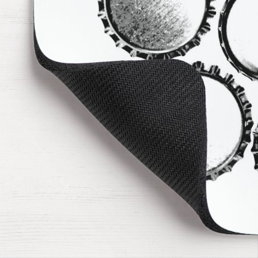 Bierflesjes Petten Bloem Muismat (Hoek)