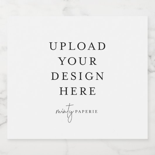 Bierfleslabels 4" x 3.5" (set van 6) bier etiket (Enkel label)