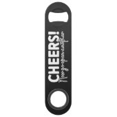 Bierflesopener van staal van Cheers Speed Flessenopener (Achterkant)