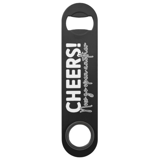Bierflesopener van staal van Cheers Speed Flessenopener (Voorkant)