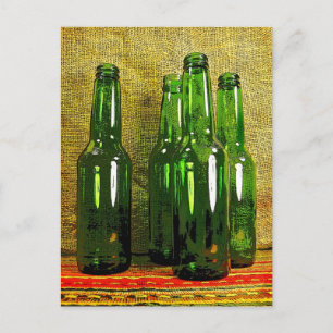 Bierflessen Briefkaart
