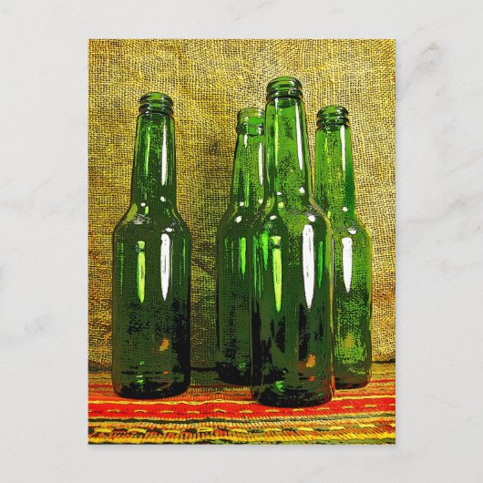 Bierflessen Briefkaart (Voorkant)