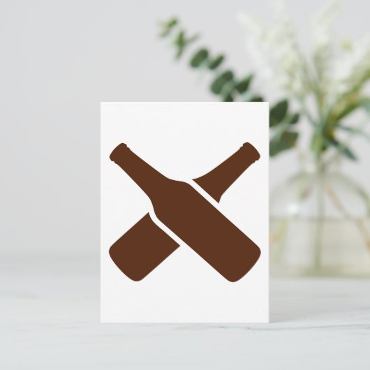 Bierflessen Briefkaart (Staand voorkant)