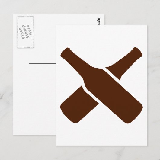 Bierflessen Briefkaart (Voorkant / Achterkant)