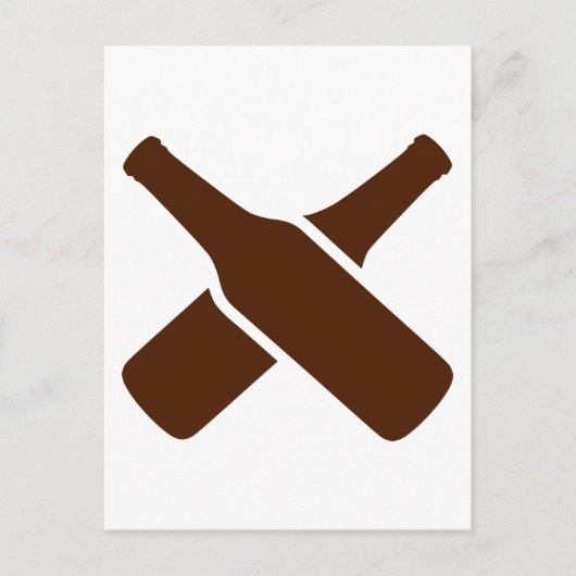 Bierflessen Briefkaart (Voorkant)