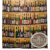 Bierflessen Douchegordijn (Voorkant)