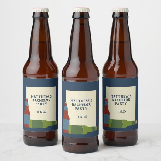 Bierflessen Grafisch Aangepast Bericht Bier Etiket (Flessen)