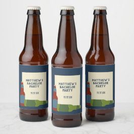Bierflessen Grafisch Aangepaste Bericht Bier Etiket