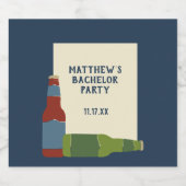 Bierflessen Grafisch Aangepaste Boodschap Bier Etiket (Enkel label)