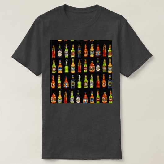 Bierflesstof T-shirt (Design voorkant)