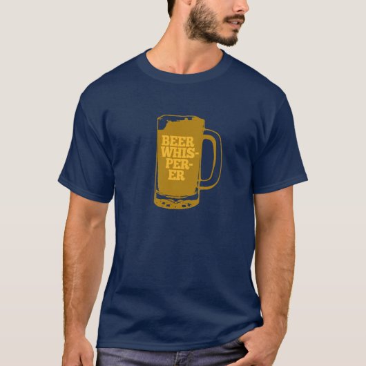 Bierfluisteraar Mok T-shirt (Voorkant)