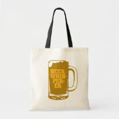 Bierfluisteraar Mok Tote Bag (Voorkant)