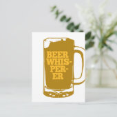 Bierfluisteraar Mok verticaal Briefkaart (Staand voorkant)