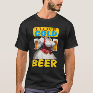 Biergarten Biertent Oktoberfest kostuum Bier dri T-shirt