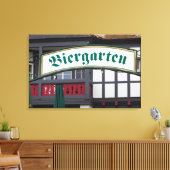 Biergarten bord, Duitsland Canvas Afdruk (Insitu (Woonkamer))