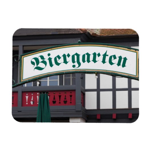 Biergarten bord, Duitsland Magneet (Horizontaal)