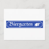 Biergarten Sign, Bayern, Duitsland Briefkaart (Voorkant)