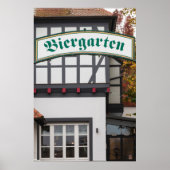 Biergarten Sign, Duitsland Poster (Voorkant)