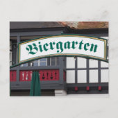 Biergarten-teken, Duitsland Briefkaart (Voorkant)
