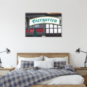 Biergarten-teken, Duitsland Canvas Afdruk (Insitu (Slaapkamer))