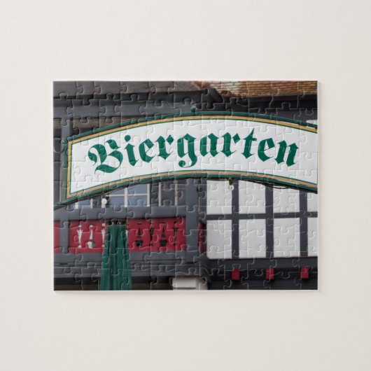 Biergarten-teken, Duitsland Legpuzzel (Horizontaal)