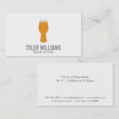 Bierglas 2 visitekaartje (Voorkant / Achterkant)