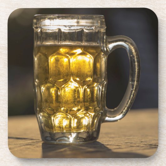 Bierglas drank close-up, India Bier Onderzetter (Voorkant)