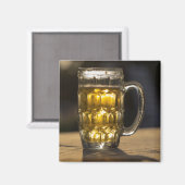 Bierglas drank close-up, India Magneet (Voorkant / Achterkant)