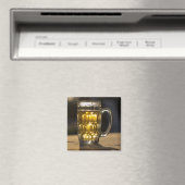 Bierglas drank close-up, India Magneet (Insitu (Vaatwasser))