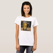 Bierglas drank close-up, India T-shirt (Voorkant volledig)