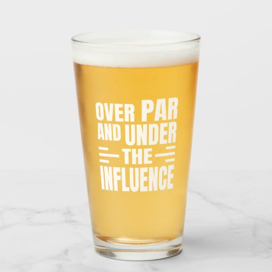 Bierglas Golf Par Glas (Voorkant gevuld)