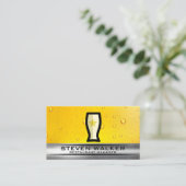 Bierglas Logo | Schuim | Brouwerij Visitekaartje (Staand voorkant)