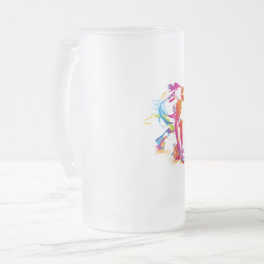 bierglas matglas bierpul (Voorkant links)