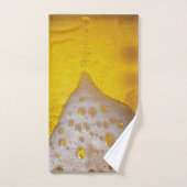 Bierglas met bubbels en schuim bad handdoek (Handdoek)