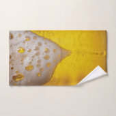 Bierglas met bubbels en schuim bad handdoek (Handdoek)