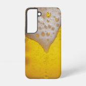 Bierglas met bubbels en schuim samsung galaxy hoesje (Achterkant)