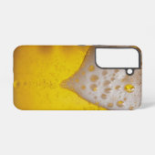 Bierglas met bubbels en schuim samsung galaxy hoesje (Achterkant horizontaal)