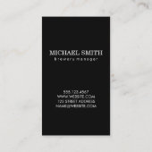 Bierglas met monogram visitekaartje (Achterkant)