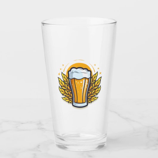 Bierglas met op maat gemaakt logo glas (Voorkant)